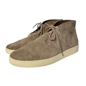 Everlane Desert Boot Pebble Suede Leather Lace Up Shoes Brown 10